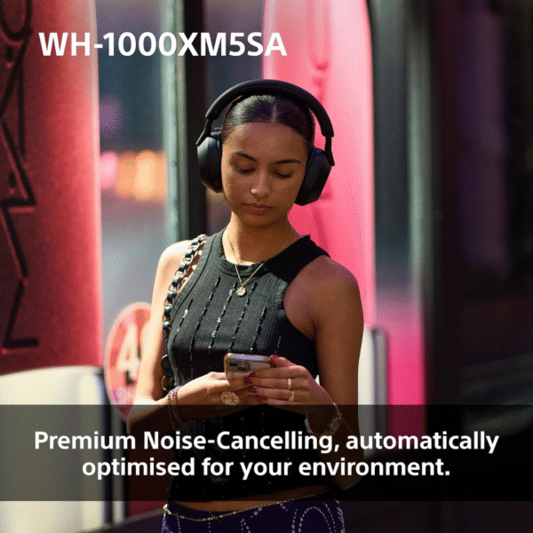 Sony WH-1000XM5SA | Premium Wireless Over-Ear Headphones | Noise Cancelling | 30hr Battery | Hi-Res Audio | Bluetooth | 3.5mm Jack | Black | Soft Case Included - Image 10