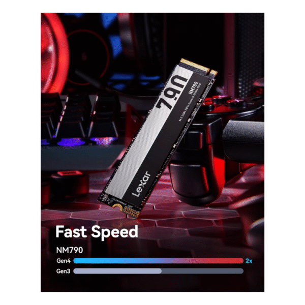 Lexar NM790 4TB NVMe SSD | M.2 2280 PCIe Gen4x4 | Up to 7400MB/s Read & 6500MB/s Write | Internal Solid State Drive for PS5, Laptop & Desktop | DRAM-less Design | LNM790X004T-RNNNG - Image 7