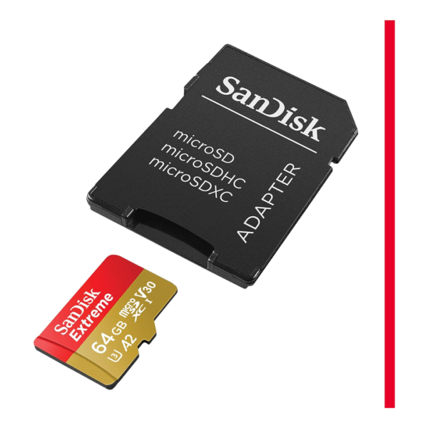 SanDisk 64GB Extreme microSDXC UHS-I Card + SD Adapter | Up to 170MB/s Read, 80MB/s Write | V30, A2, C10, U3 | 4K UHD | QuickFlow Technology | RescuePro Deluxe Included - Image 5