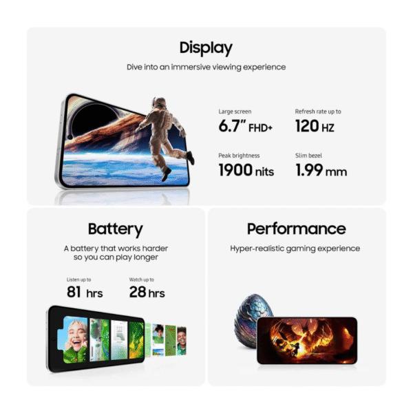 Samsung Galaxy S24 FE 5G - 256GB Graphite | 8GB RAM | AI Camera | 6.7" Dynamic AMOLED Display | Unlocked Android 14 Smartphone (UK Version, 3-Year Warranty) - Image 9