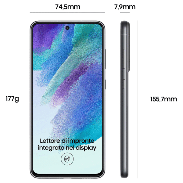 Samsung Galaxy S21 FE 5G | 6.4" AMOLED Display | Dual SIM | 128GB Storage | 6GB RAM | Snapdragon | Android 11 | 4500mAh Battery | 120Hz Refresh | Graphite | Unlocked - Image 2
